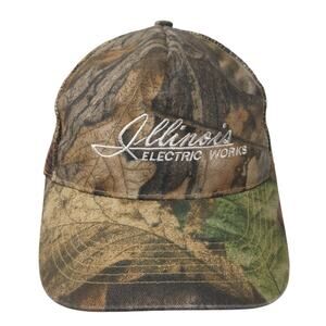 Illinois Electric Works Strapback 5 Panel Cap Multi One Size Adjustable Camo HTT
